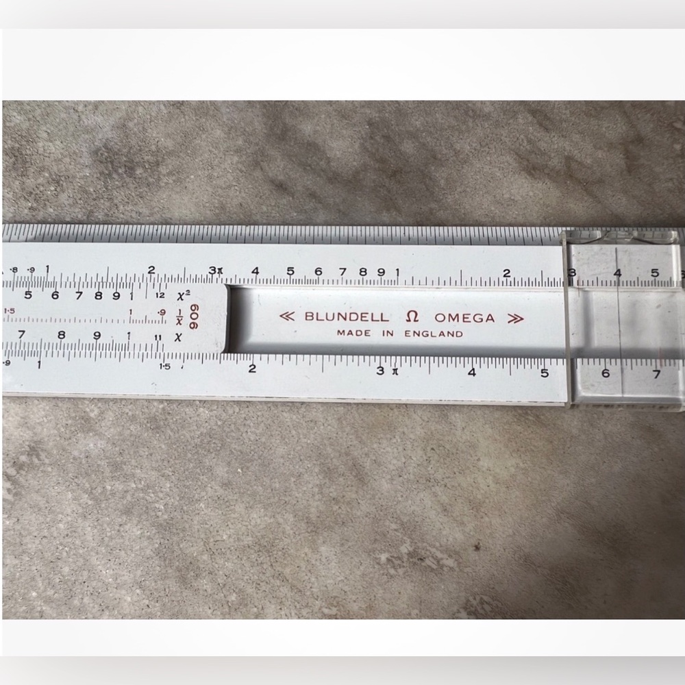 BLUNDELL OMEGA slide rule - vintage
